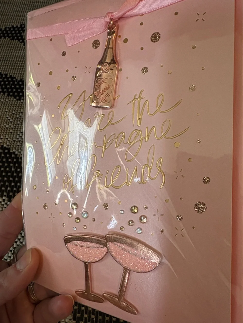 🆕Papyrus 3D “Champagne Of Friends” Greeting Card